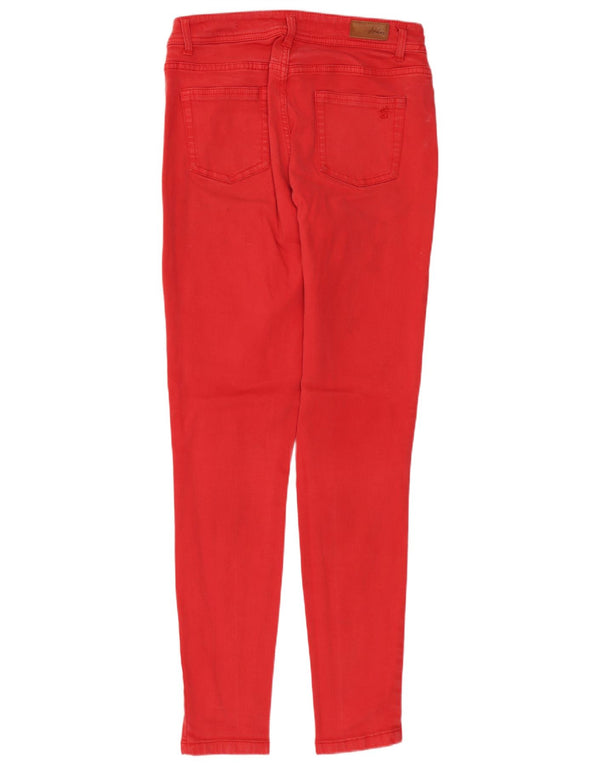 JOULES Γυναικεία Super Skinny Jeans UK 10 Small W28 L30 Red Cotton