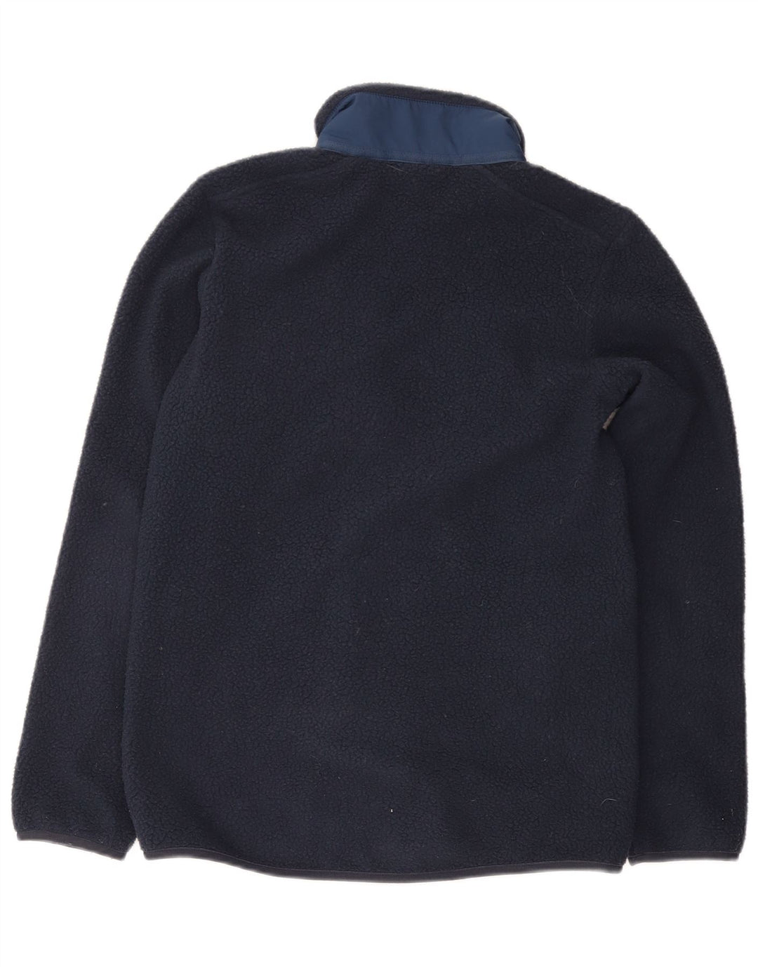 JACK WOLFSKIN Boys Fleece Jacket 13-14 ετών Navy Blue Colorblock