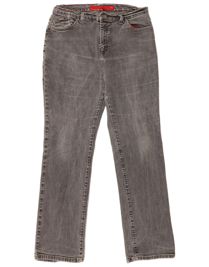 MARKS & SPENCER Γυναικεία Stretch Straight Jeans UK 16 Large W32 L30 Grey