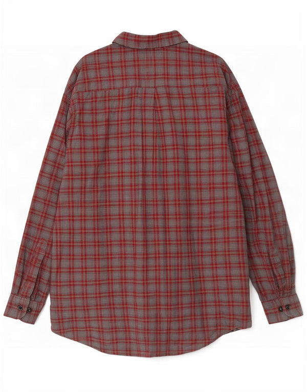 Ανδρικό φανελένιο πουκάμισο Einhorn 2XL Grey Check