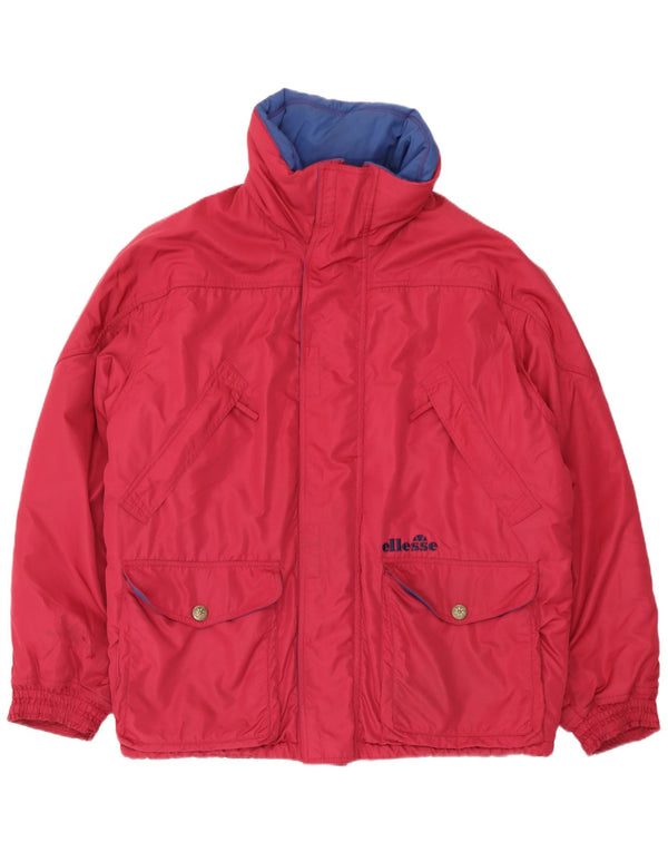 Ellesse Ανδρικό Μπουφάν σκι UK 40 Μεγάλο Ροζ Πολυεστέρας