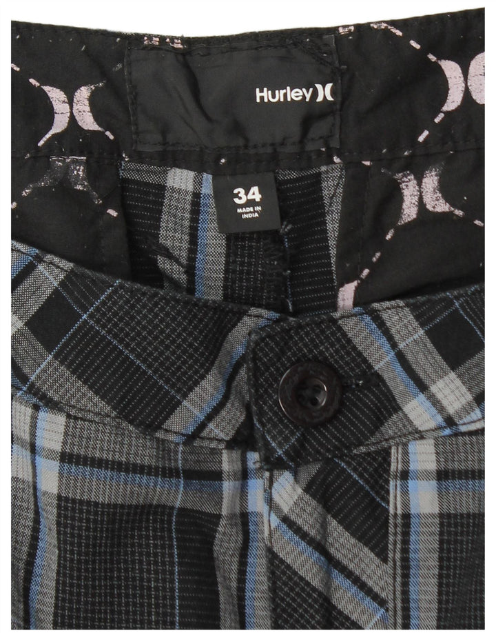 Ανδρικό σορτς Cargo Hurley W34 μεγάλο μαύρο βαμβακερό