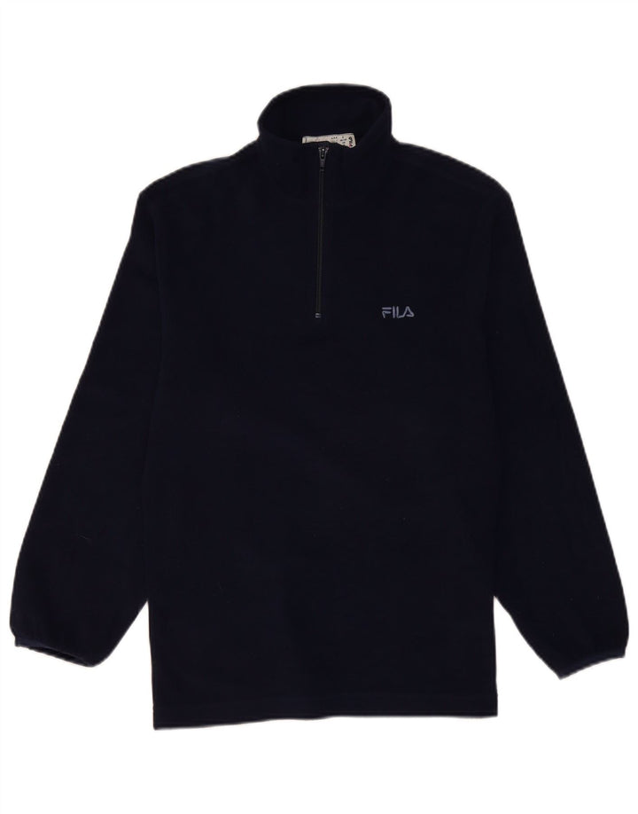 Ανδρικό φερμουάρ FILA Fleece Jumper Μικρό Navy Blue Polyester