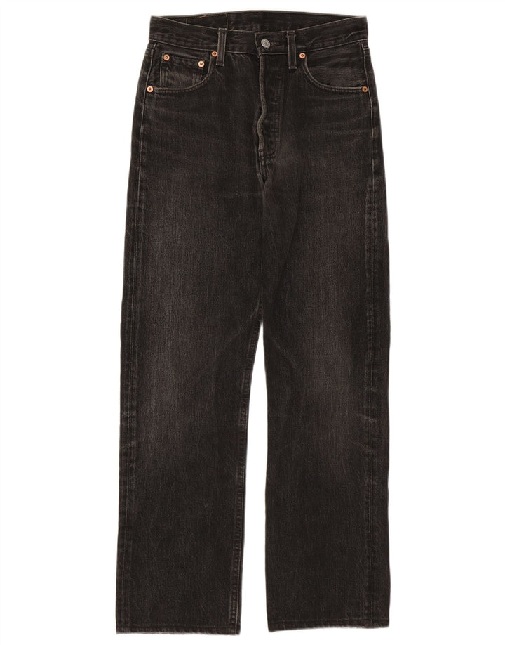 Γυναικείο τζιν ίσιο Levi's W28 L28 μαύρο βαμβακερό