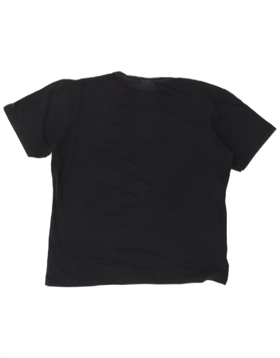 TRUSSARDI JEANS Ανδρικό γραφικό T-Shirt Top Μεσαίο μαύρο βαμβακερό