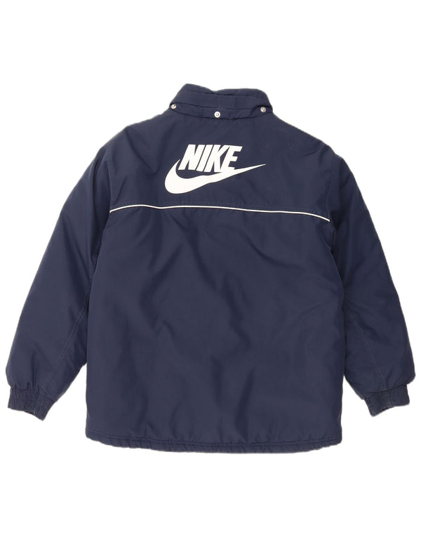 Μπουφάν NIKE Boys γραφικό αντιανεμικό 10-11 ετών Medium Navy Blue