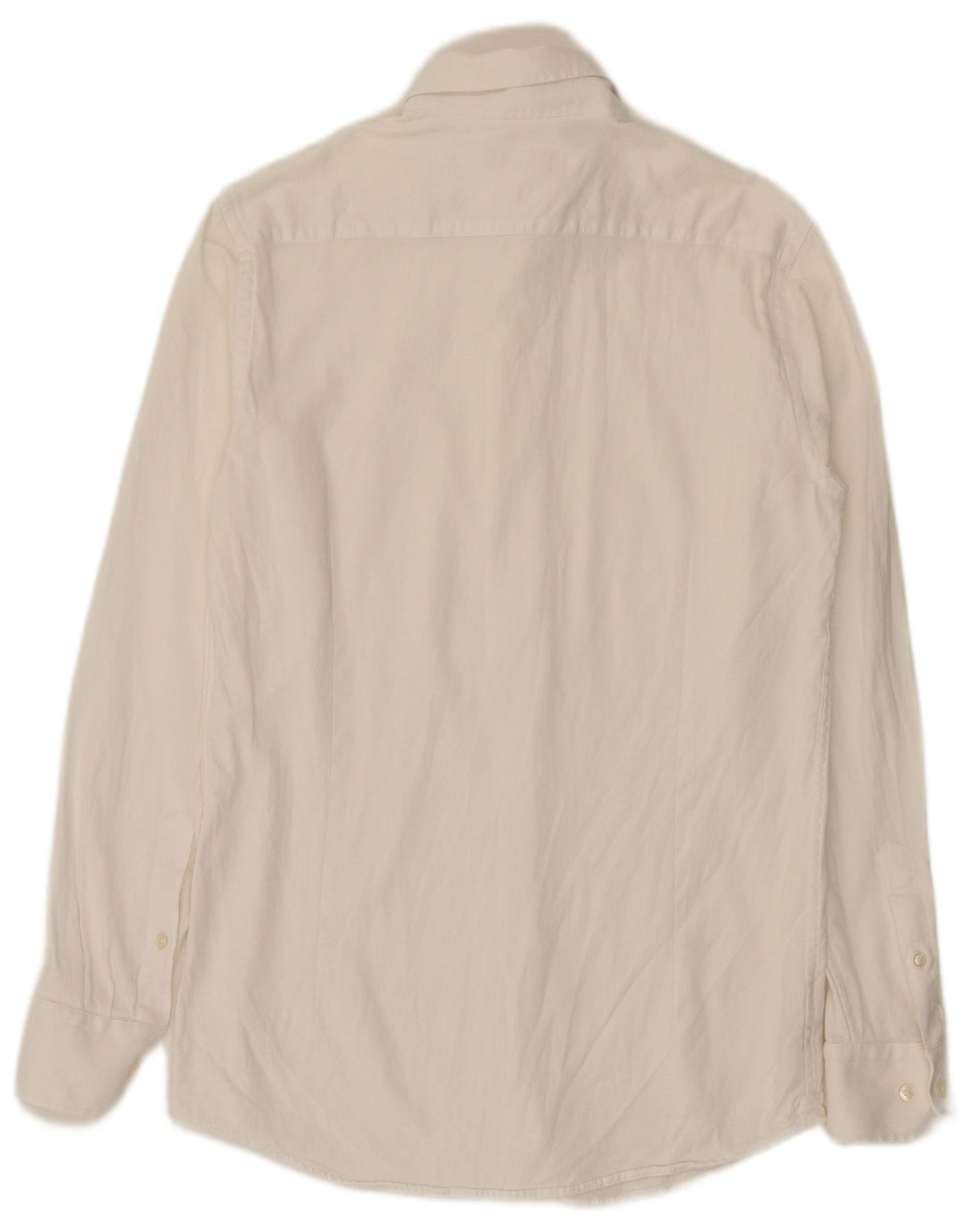Ανδρικό πουκάμισο Massimo Dutti Μέγεθος 39 Μεσαίο Λευκό Βαμβακερό
