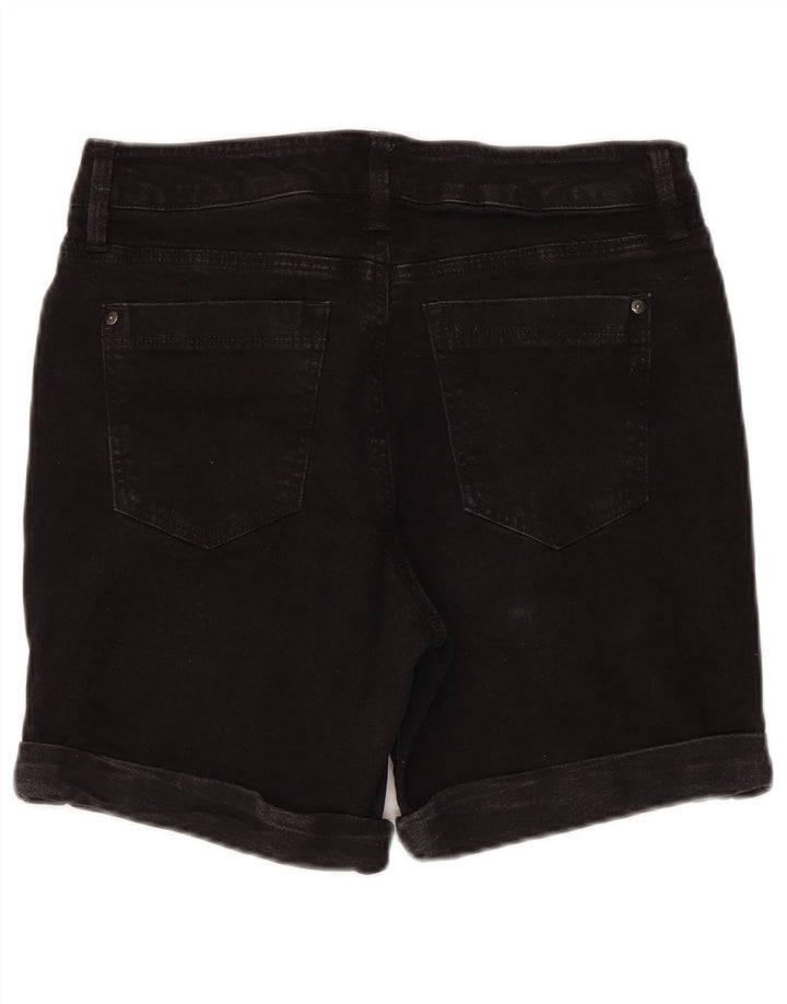 Dkny Γυναικείο τζιν σορτς US 12 Large W30 μαύρο βαμβακερό