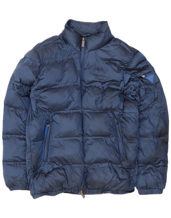 Guess Ανδρικό μπουφάν με επένδυση UK 38 Medium Navy Blue Polyamide