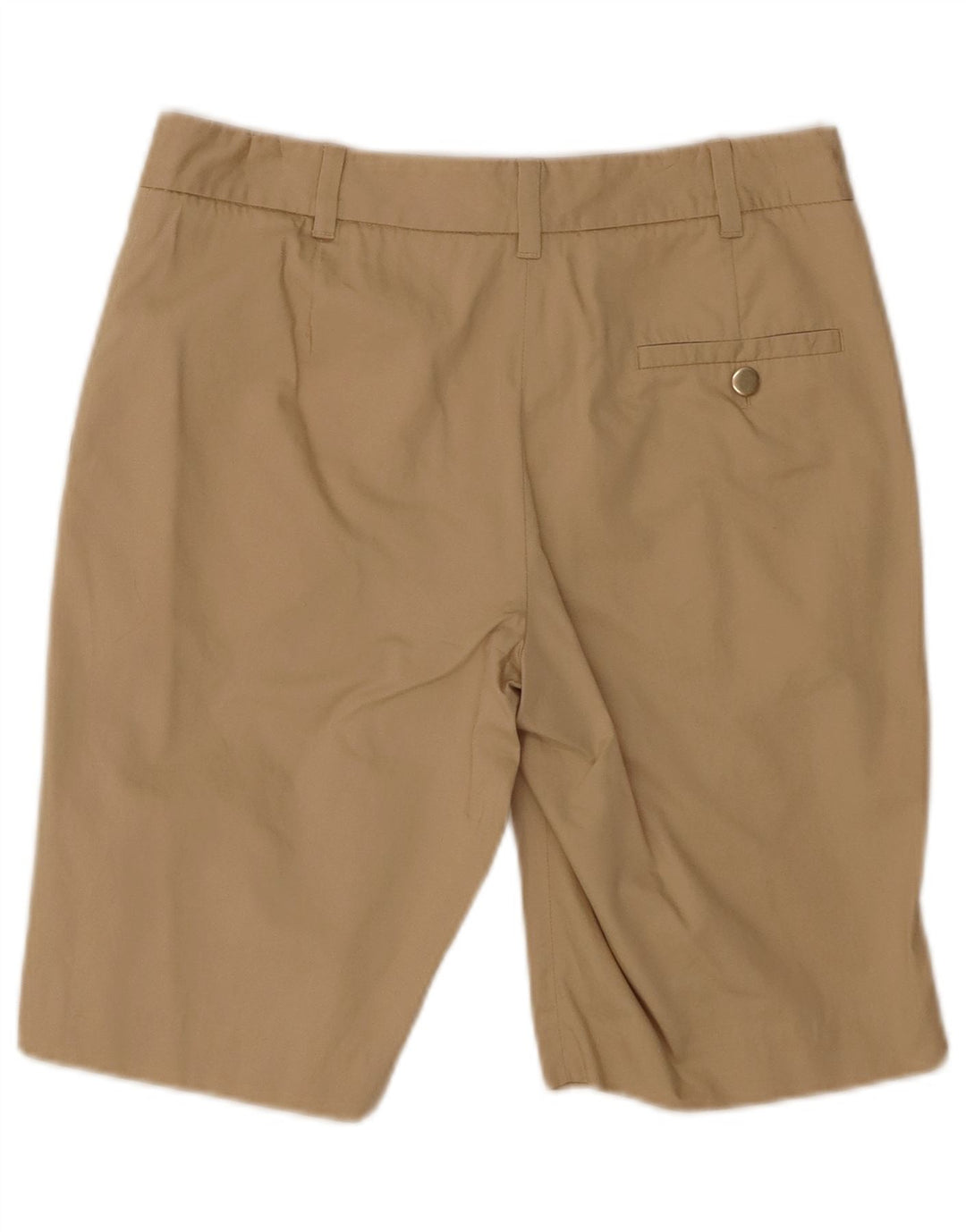 Massimo Dutti Γυναικείο σορτς Chino W26 Μικρό μπεζ βαμβακερό