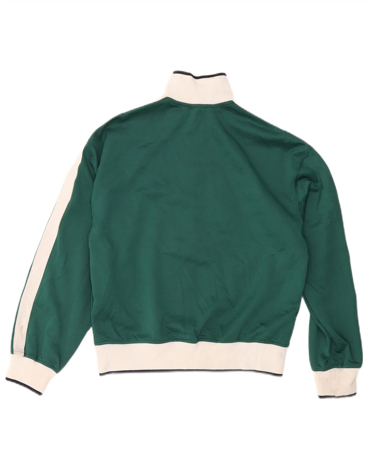 Zara Γυναικεία αθλητική φόρμα Top Jacket UK 10 Small Green Colourblock Polyester