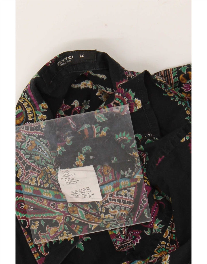 Etro Γυναικείο Πουκάμισο IT 44 Μεσαίο Μαύρο Paisley Βαμβακερό