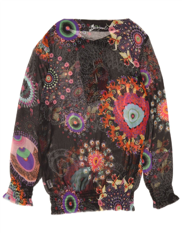 Desigual Γυναικεία See Through Μπλούζα Top 12 μεσαία πολύχρωμα φλοράλ