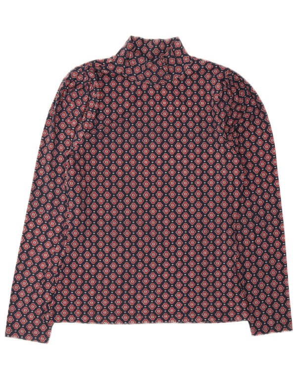 Joules Γυναικείο τοπ μακρυμάνικο UK 10 Small Blue Floral βαμβακερό