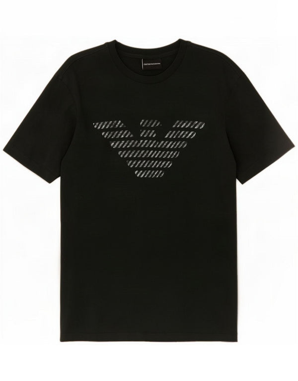 Emporio Armani Graphic T-Shirt Top UK 16 Large Green