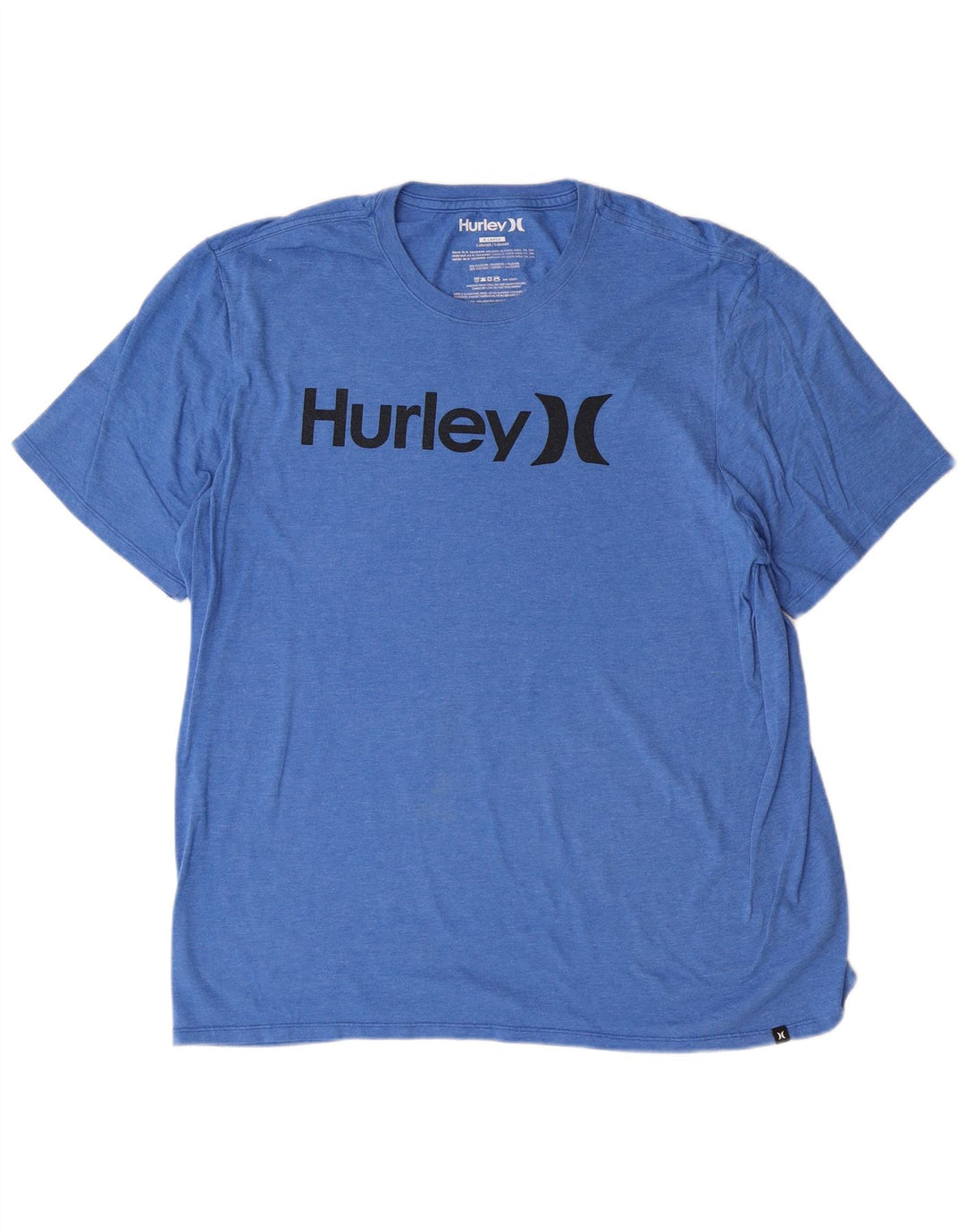 Ανδρικό γραφικό T-Shirt Hurley Top XL Blue Polyester