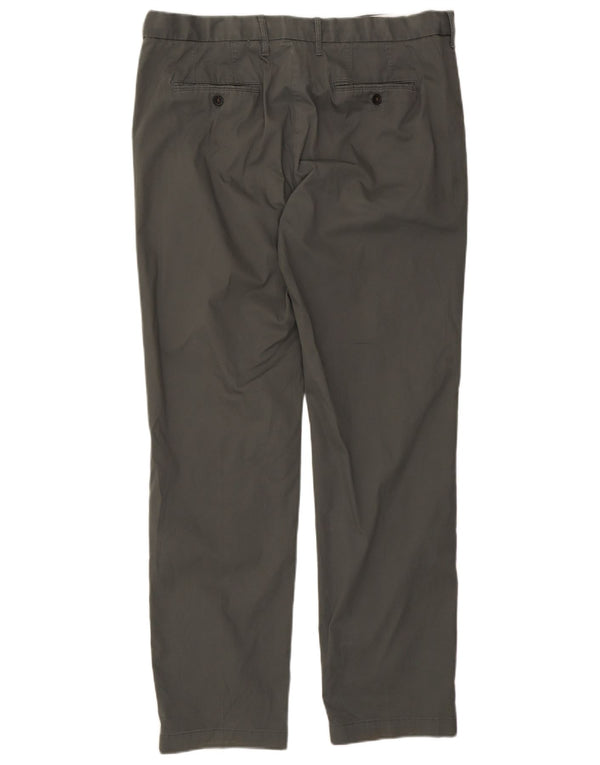 Marks & Spencer Ανδρικό παντελόνι Chino με κανονική εφαρμογή W38 L32 Πράσινο βαμβακερό