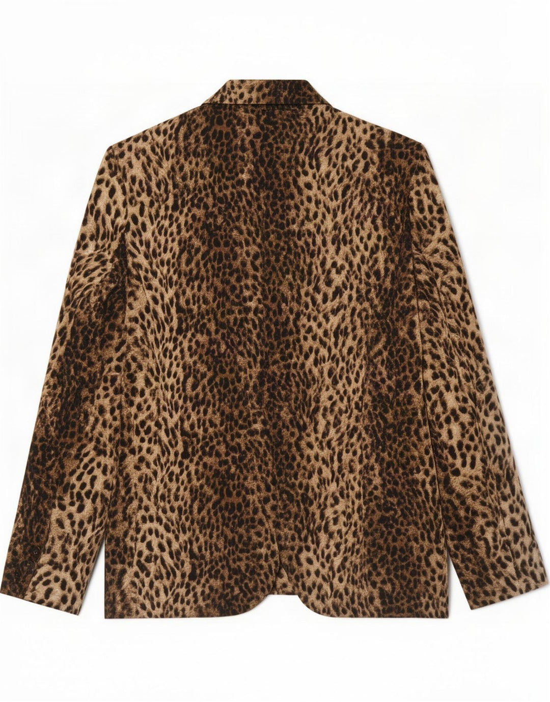 Zara Γυναικείο μπουφάν 1 κουμπιού blazer UK 14 Large Brown Animal Print Polyester