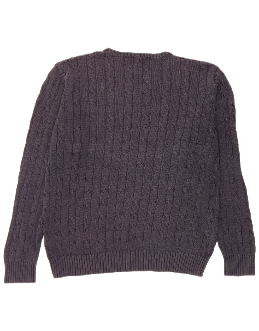 Marks & Spencer Ανδρικό μπλε πουλόβερ με λαιμόκοψη Harbor Crew Large Navy Blue
