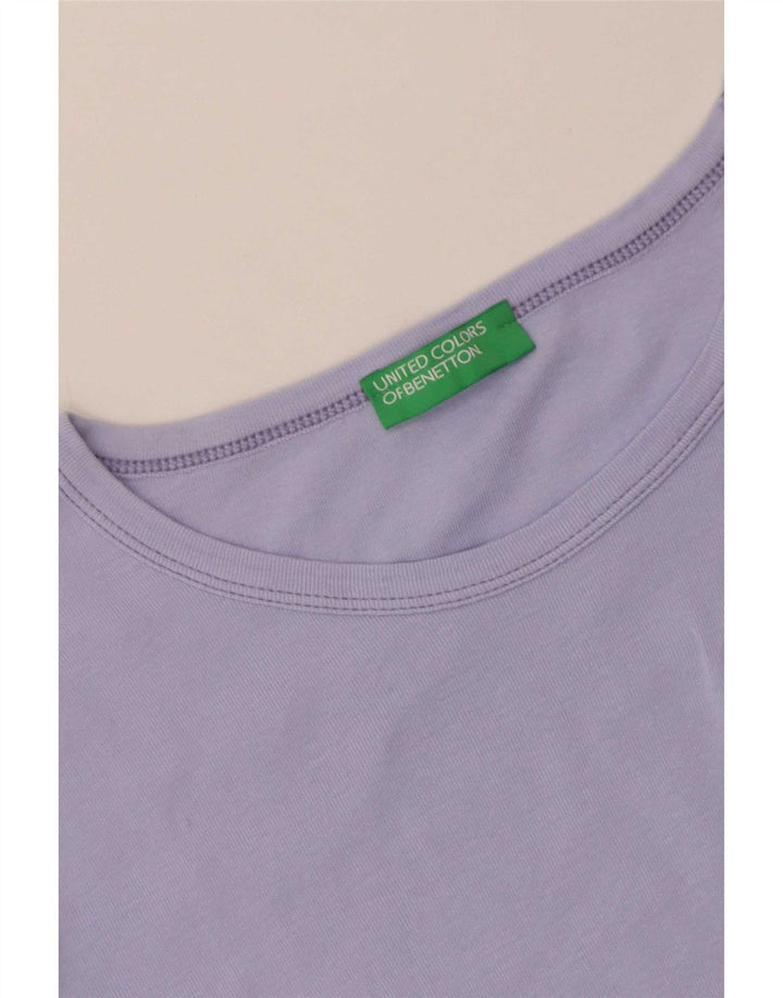 Benetton Γυναικείο T-Shirt Top UK 12 Medium Purple
