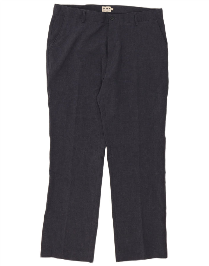 Ανδρικό παντελόνι Farah Classic Fit Suit W38 L31 Navy Blue Polyester