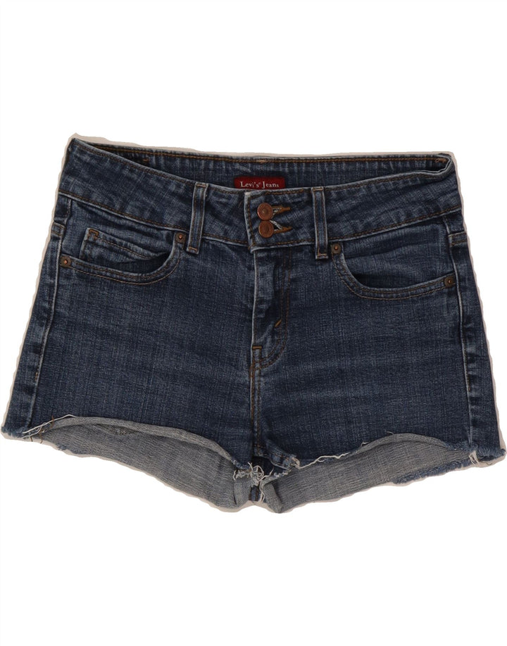 LEVI'S Womens 526 Denim Shorts US 4 Small W27  Blue Cotton Vintage Levi's and Second-Hand Levi's from Messina Hembry 