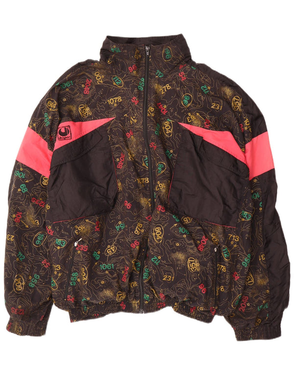 Ανδρική φόρμα γυμναστικής γραφική Uhlsport Top Jacket XL Μαύρο Colourblock Βαμβακερό