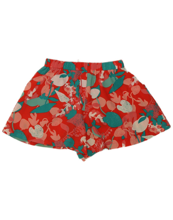 John Lewis Girls κανονικό casual σορτς 11-12 ετών W24 Κόκκινο φλοράλ πολυεστέρας