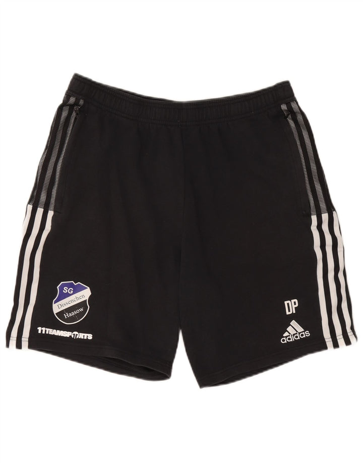 Ανδρικό αθλητικό σορτς Adidas μεγάλο μαύρο βαμβακερό