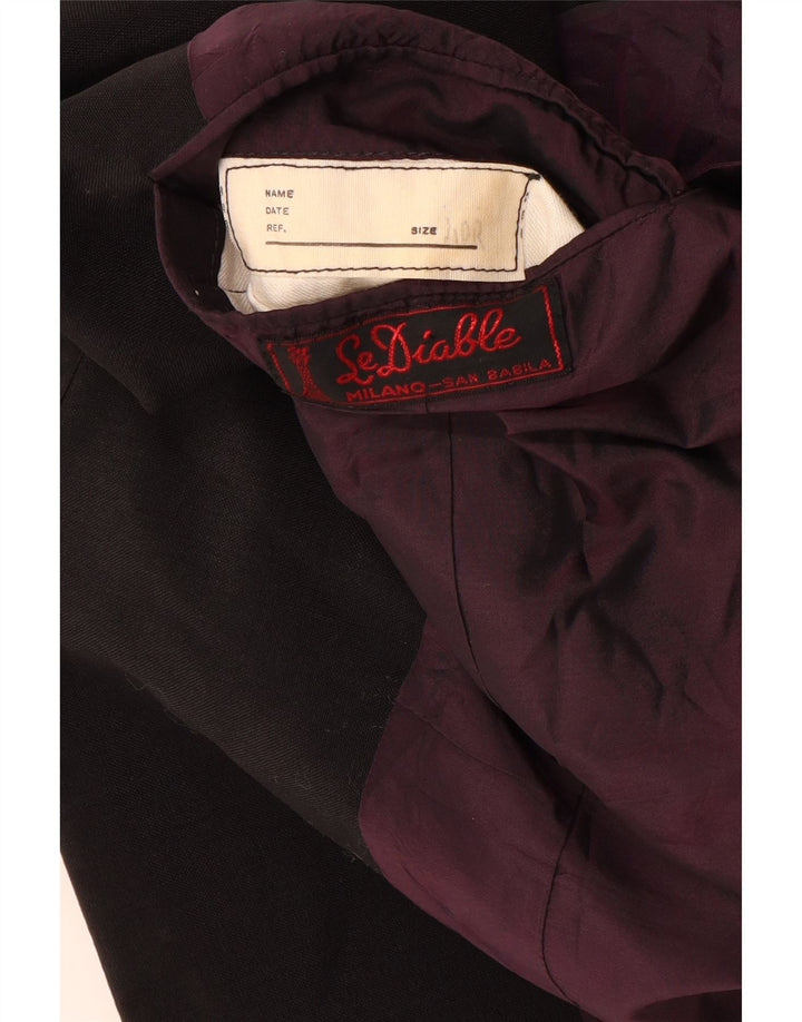San Babila Ανδρικό Μπουφάν Blazer UK 40 Μαύρο με 1 κουμπί
