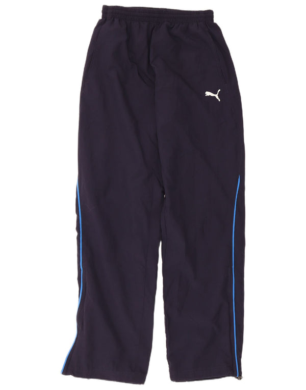 Puma Mens Tracksuit Trousers Small Navy Blue Polyester