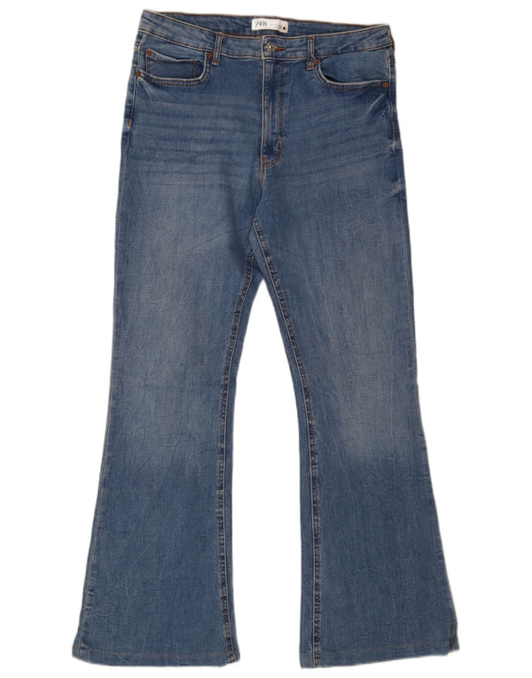 Zara Γυναικείο Τζιν με φλάντζα EU 44 XL W34 L31 Μπλε βαμβακερό