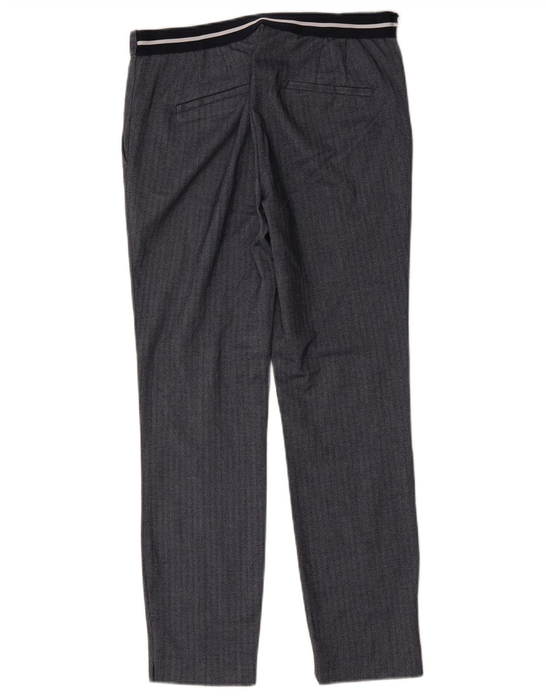 Zara Γυναικείο Slim Suit Παντελόνι Medium W28 L27 Navy Blue Ψαροκόκκαλο
