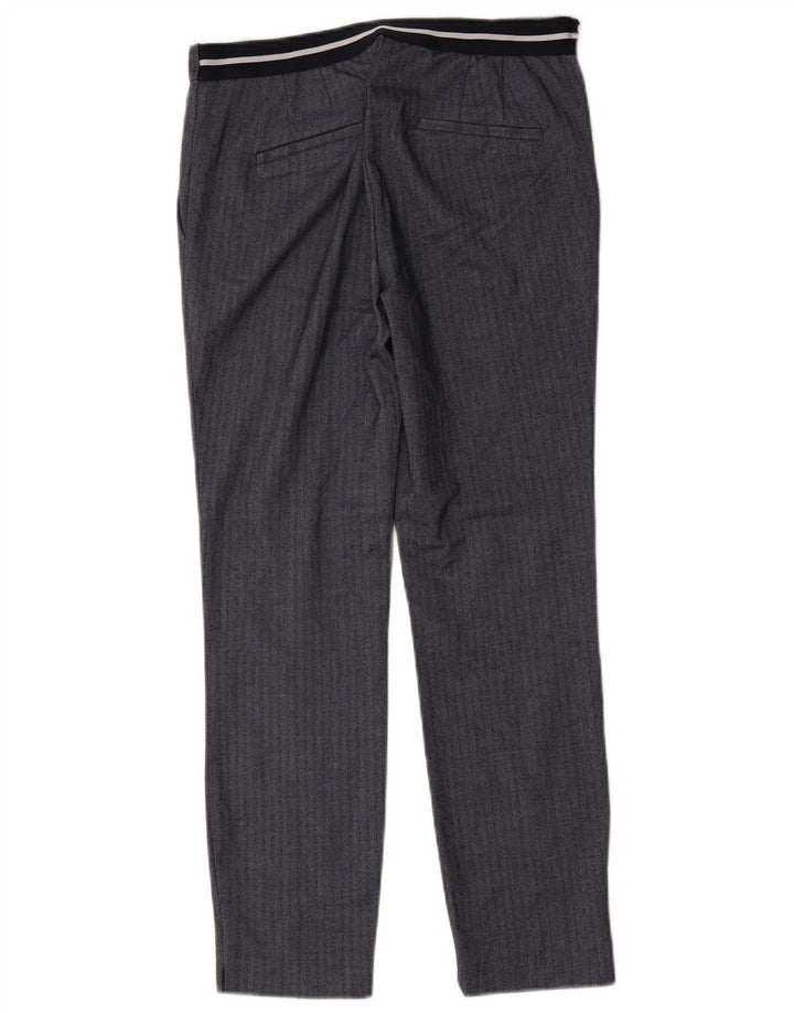 Zara Γυναικείο Slim Suit Παντελόνι Medium W28 L27 Navy Blue Ψαροκόκκαλο