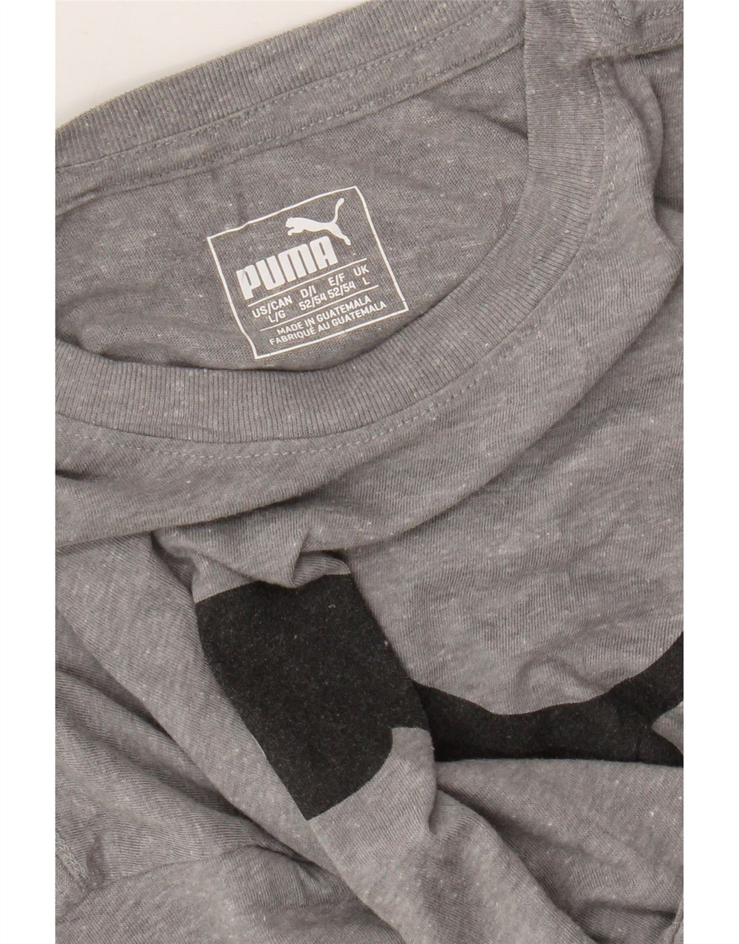 Ανδρικό γραφικό μπλουζάκι PUMA Top Large Grey Flecked