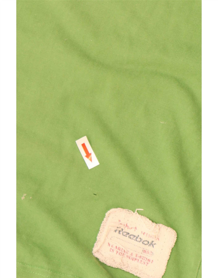 Ανδρικό γραφικό T-Shirt Reebok Top Μικρό πράσινο βαμβακερό