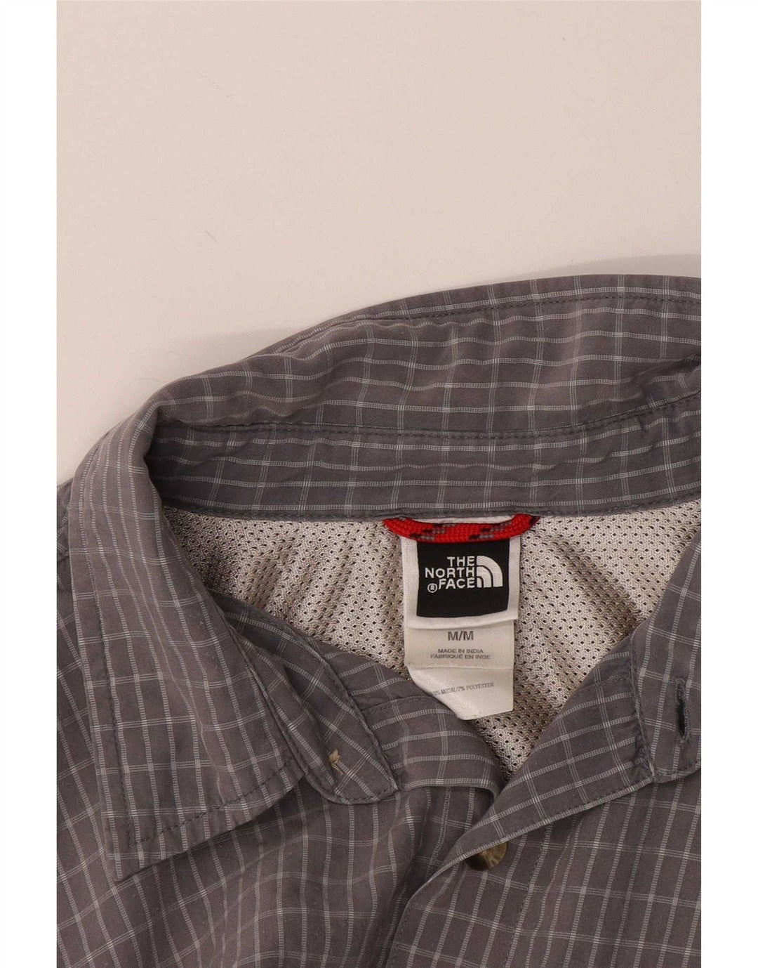 Ανδρικό κοντομάνικο πουκάμισο North Face Medium Grey Check Modal