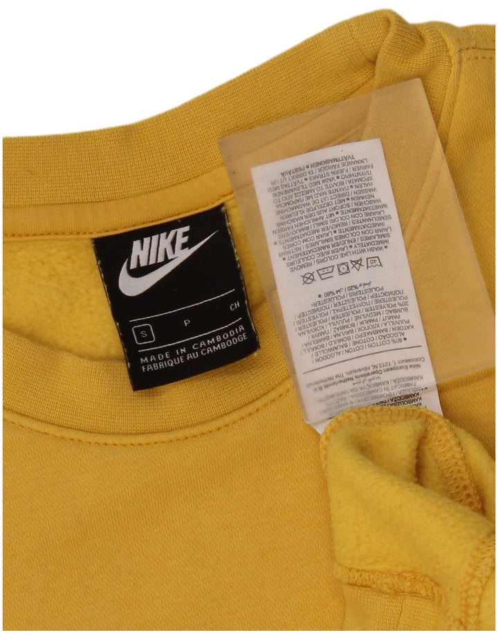 Ανδρικό φούτερ Nike Jumper Μικρό κίτρινο βαμβακερό