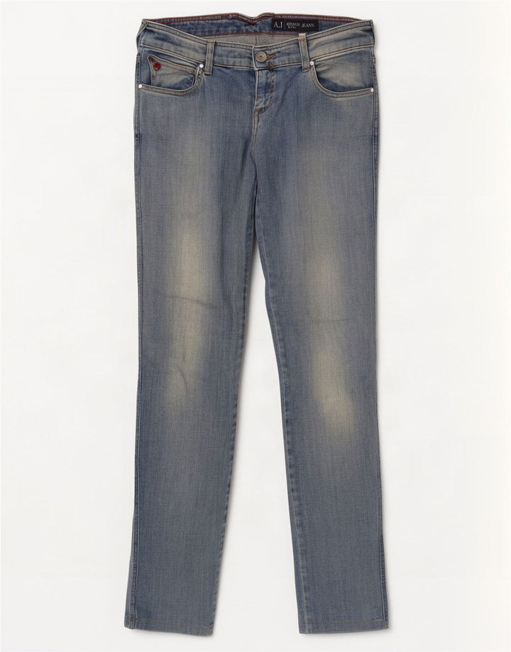 Armani Γυναικείο Skinny Jeans W30 L32 Μπλε βαμβακερό