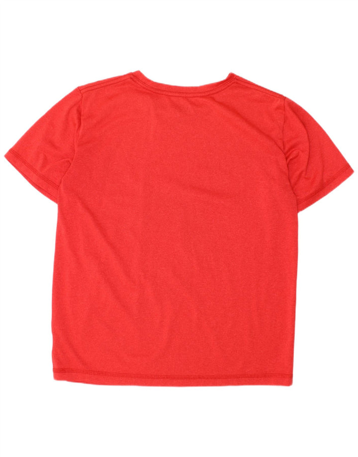 ADIDAS Boys Graphic T-Shirt Top 7-8 Years Small Red