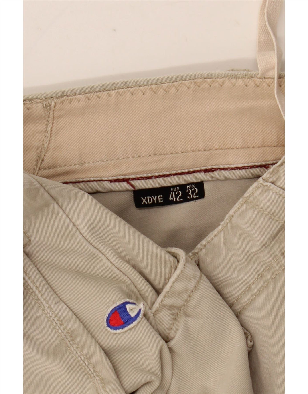 XDYE Γυναικείο ίσιο παντελόνι Cargo EU 42 Large W34 L31 Beige