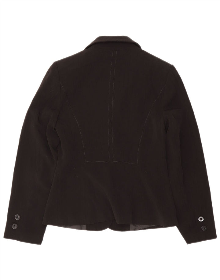 Marks & Spencer Γυναικείο σακάκι 2 κουμπιών UK 8 Small Black Polyester