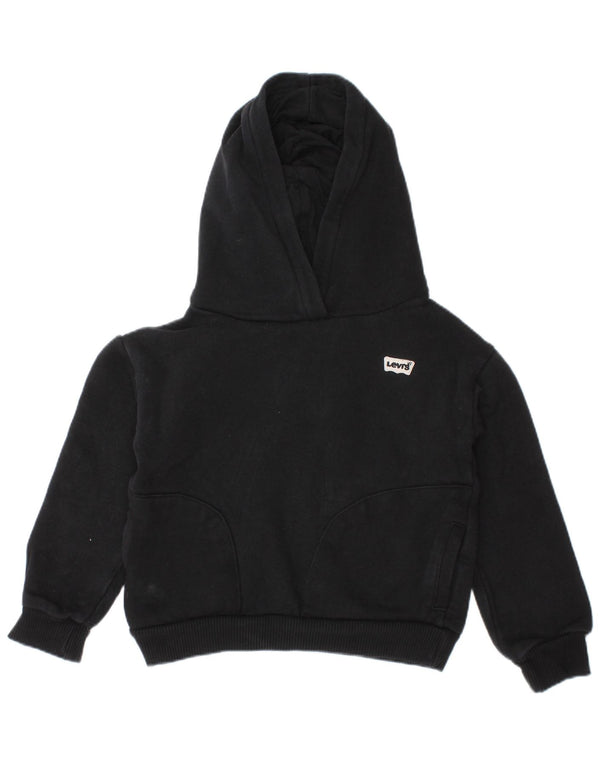 LEVI'S Baby Boys Hoodie Jumper 18-24 μηνών Μαύρο βαμβακερό