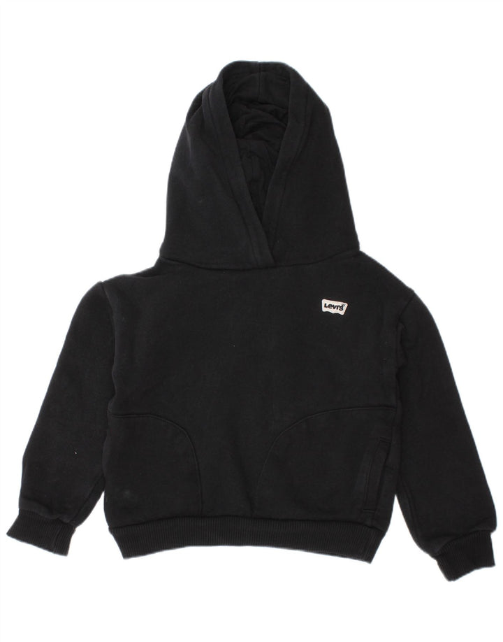 LEVI'S Baby Boys Hoodie Jumper 18-24 μηνών Μαύρο βαμβακερό