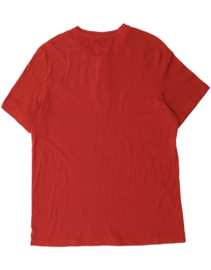 LEE Mens T-Shirt Top XL Burgundy Cotton Vintage Lee and Second-Hand Lee from Messina Hembry 