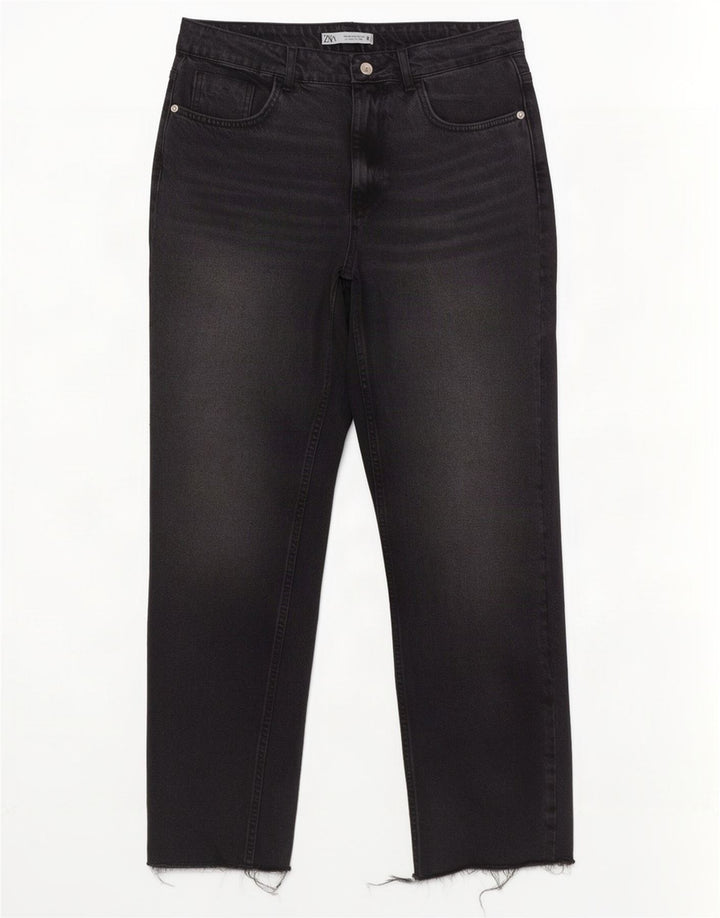 Zara γυναικείο ψηλό ίσιο τζιν EU 40 Medium W30 L29 Γκρι