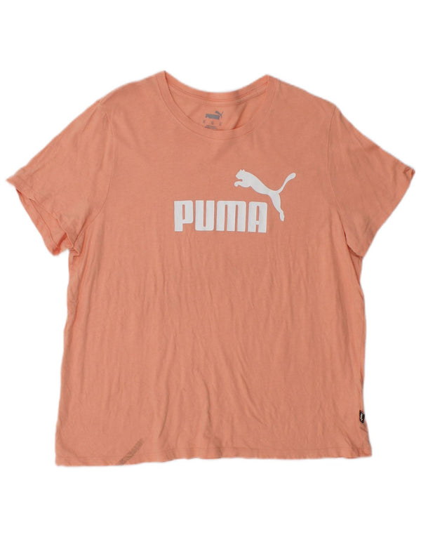 Γυναικείο γραφικό T-Shirt PUMA Top UK 18 XL Ροζ βαμβακερό