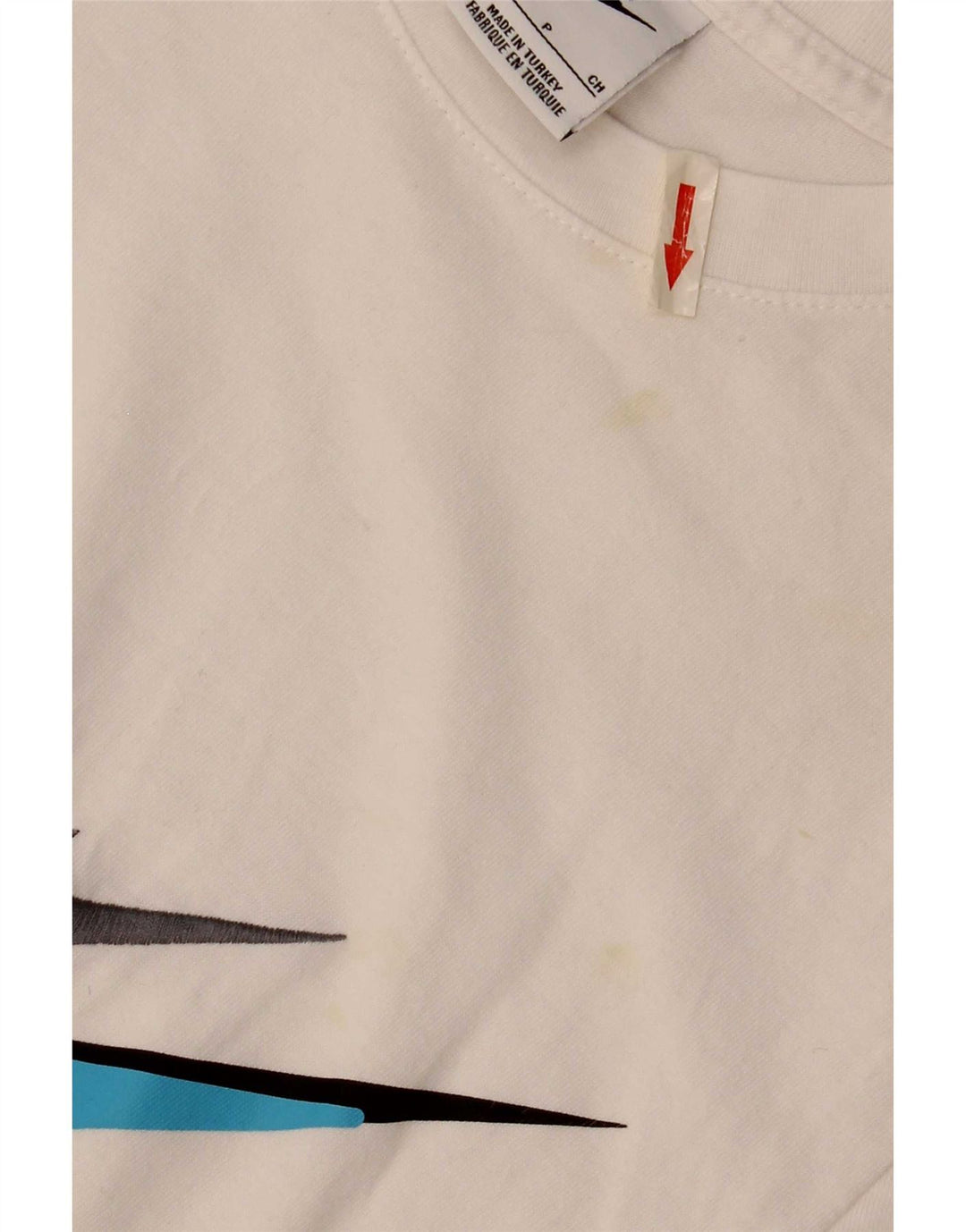 Ανδρικό γραφικό μπλουζάκι Nike, μικρό λευκό βαμβακερό