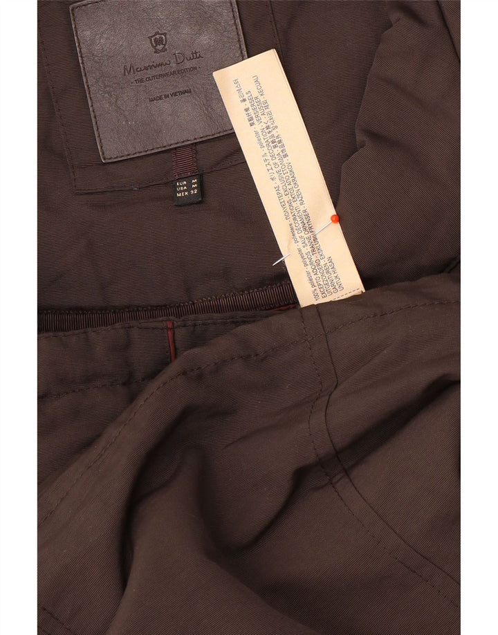 Massimo Dutti Γυναικείο μπουφάν Parka με κουκούλα UK 14 Μεσαίο καφέ πολυεστέρας