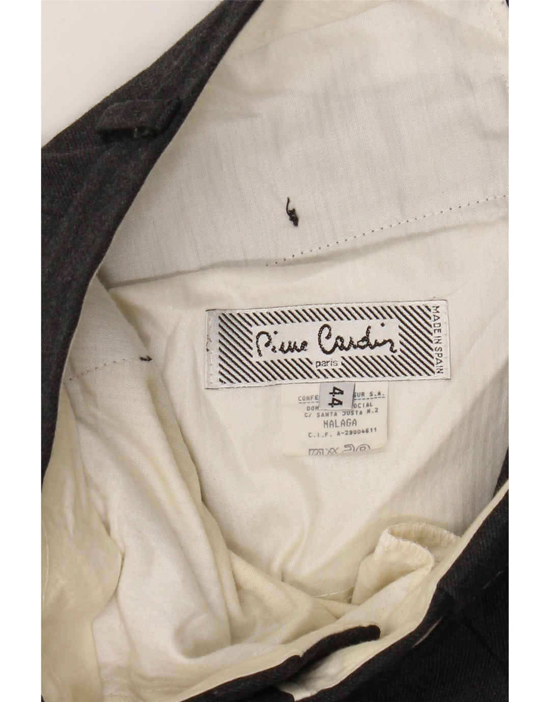 Ανδρικό παντελόνι με καρφωτό κοστούμι Pierre Cardin W32 L29 Γκρι πολυεστέρας
